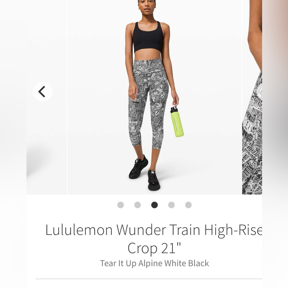 Lululemon size 6 Wunder Train crop 21”